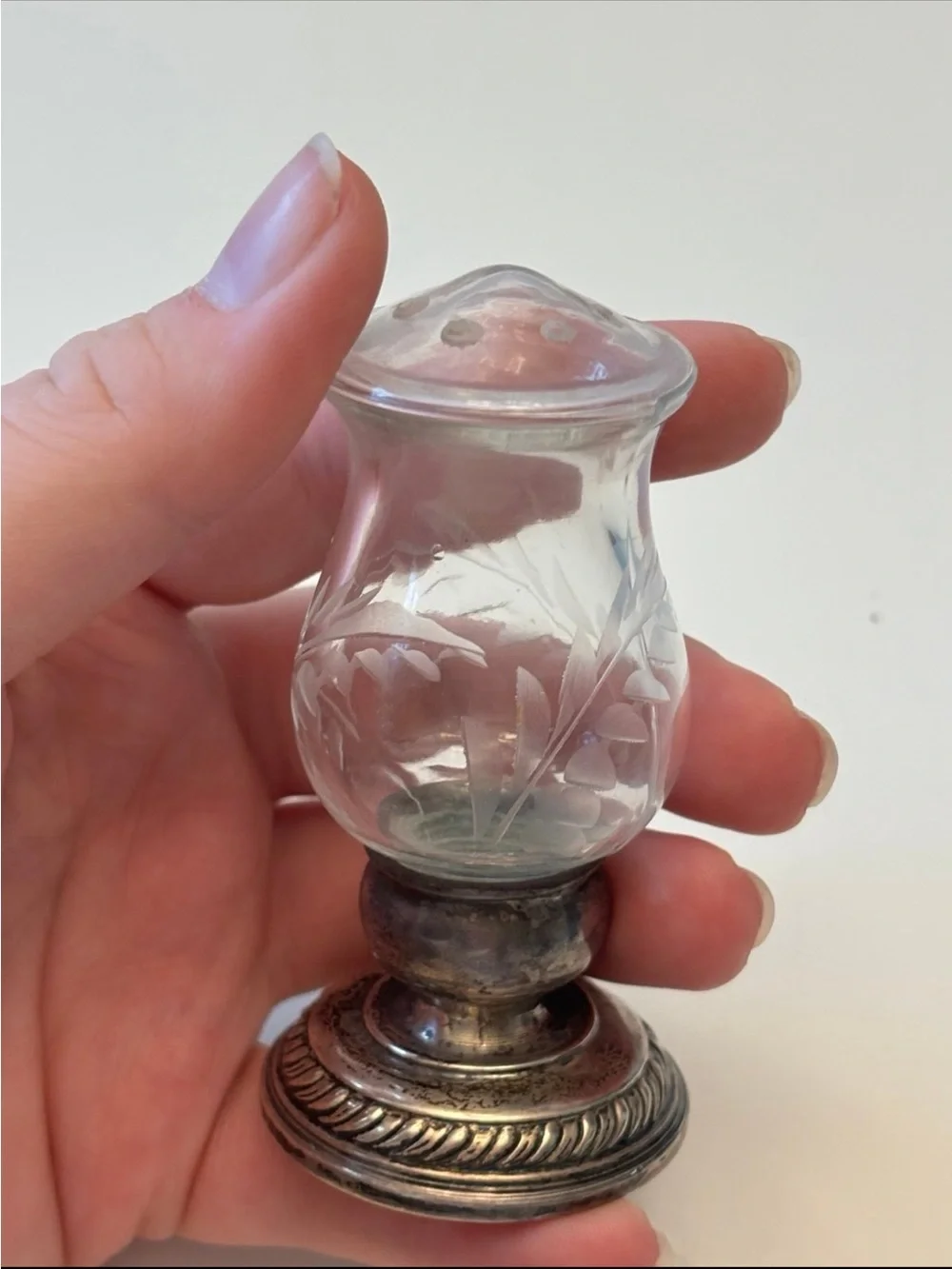 Sterling Silver Quaker Silver Hurricane Salt Shaker 706